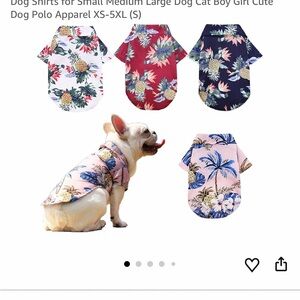 Floral Dog Shirt - Red, Blue, Pink